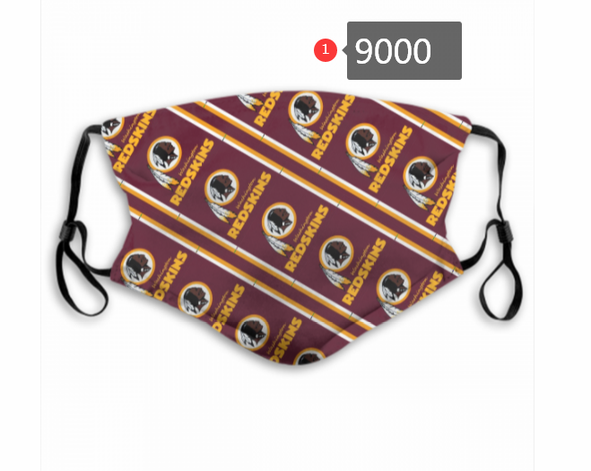 2020 NFL Washington RedSkins #3 Dust mask with filter->nfl dust mask->Sports Accessory